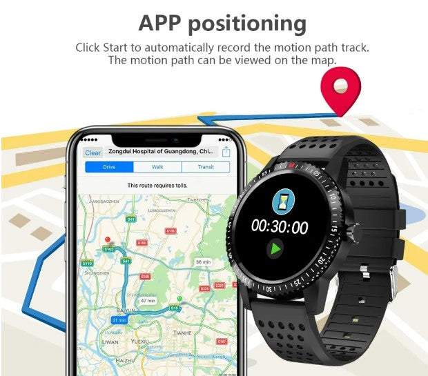 T1 Fitness Bracelet IP67 waterproof Health Monitoring Support Smart Watch - Red_2