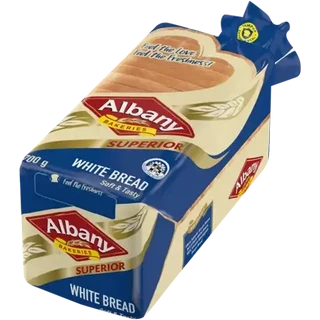 Albany Superior Sliced White Bread Loaf 700g