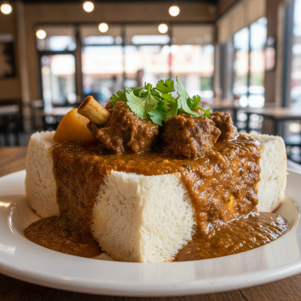 Mutton Bunny Chow - Photorealistic