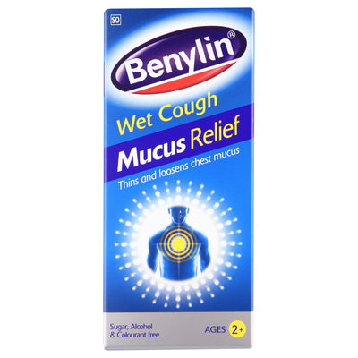 Benylin, Wet Cough Syrup, Mucus Relief, 200ml